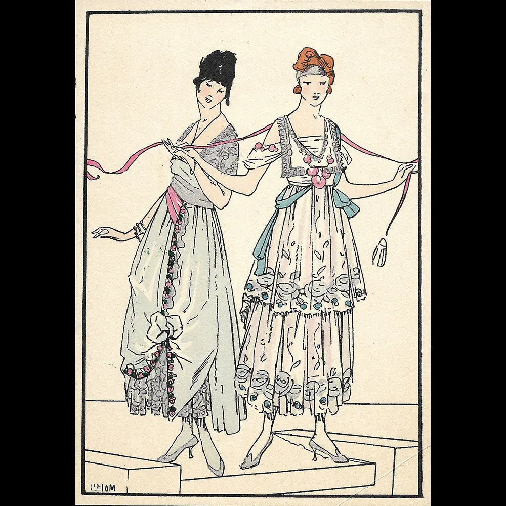 Les Elégances Parisiennes (Septembre 1916) - Robe De Dentelle De Worth 1