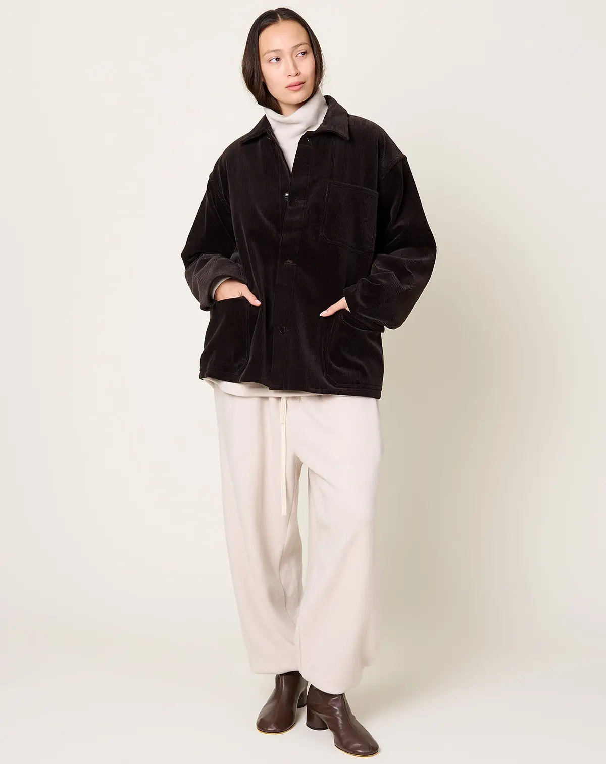 Corduroy Coverall In Brown 1