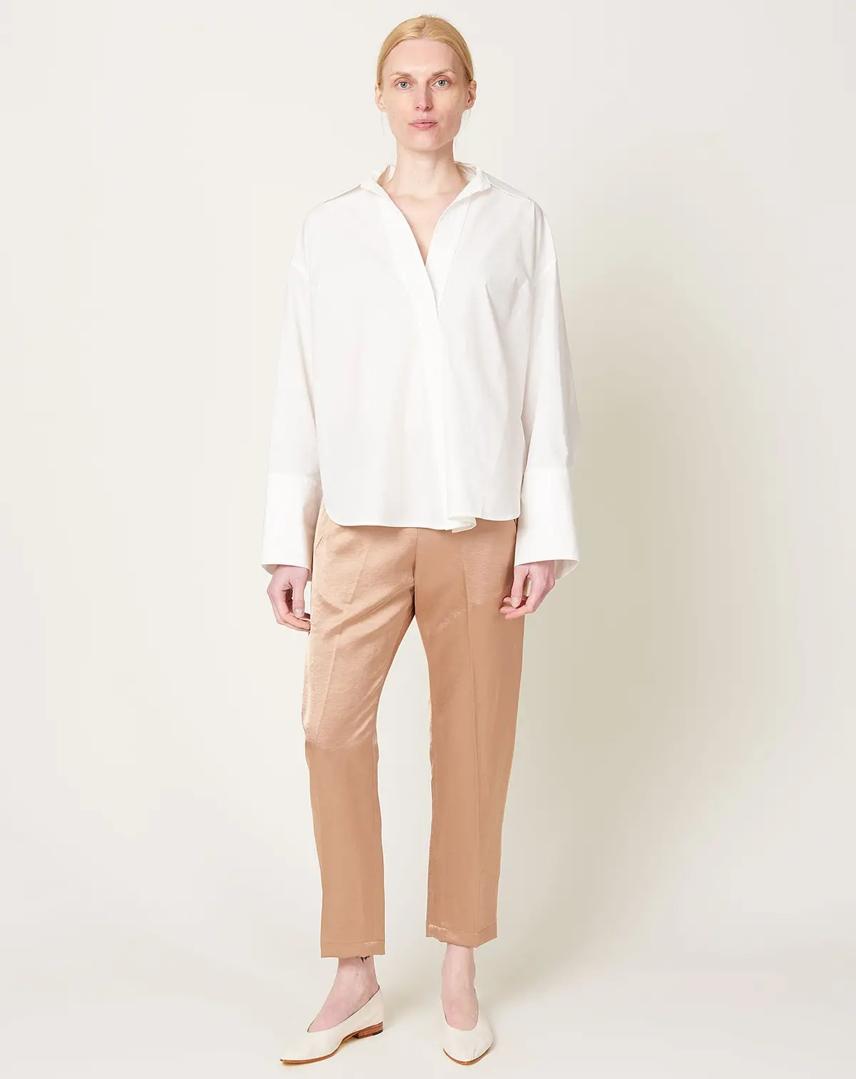 Slim Elli Pant In Gold Doppio 1