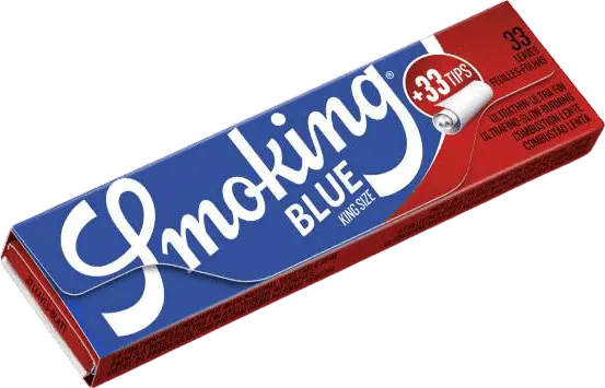 Zigarettenpapier Smoking King Size Blau+Filter Tips 1