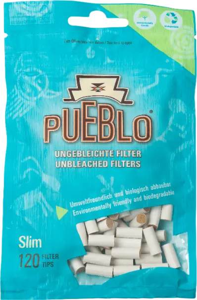 Zigartettenfilter Pueblo Organic Slim 120 1