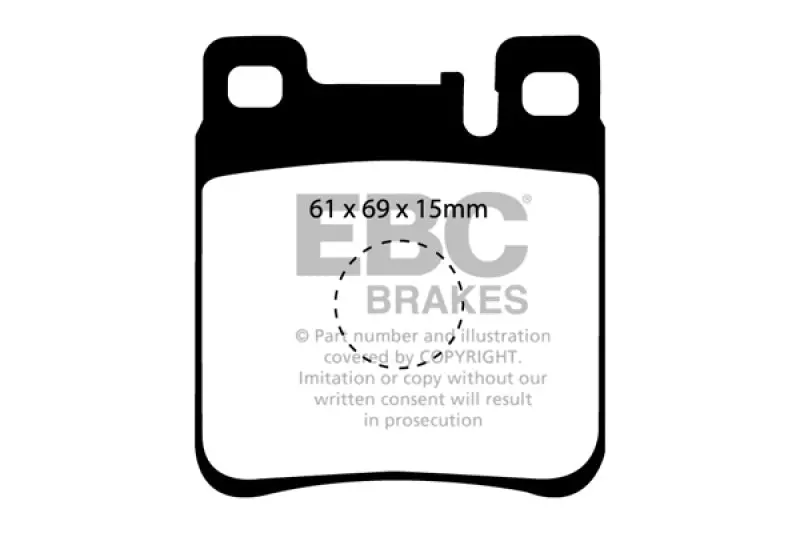 Ebc Bluestuff Rear Brake Pads For 2005–2006 Chrysler Crossfire Srt6 3.2L 1