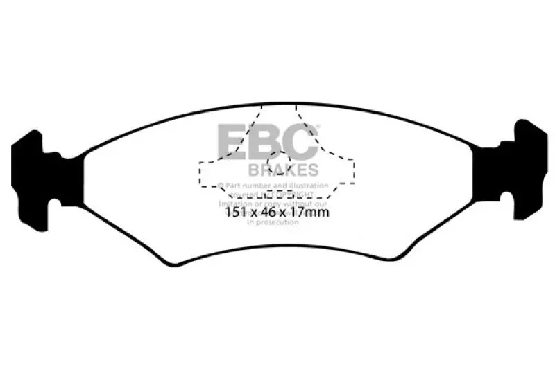 Ebc Ultimax2 Front Brake Pads – High-Performance Ceramic Compound For 1993–1997 Kia Sephia 1.6L 1