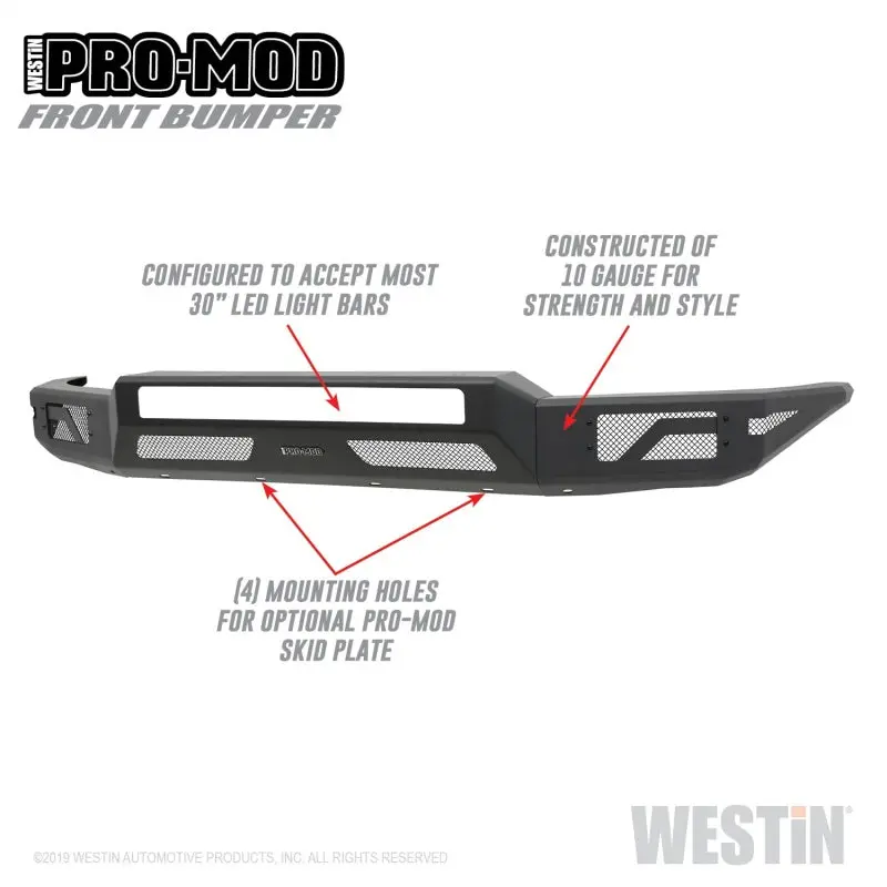 Westin Pro-Mod Front Bumper For 2014–2021 Toyota Tundra – Textured Black 1