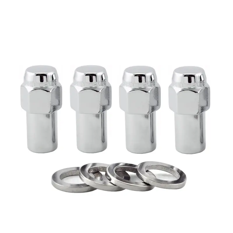 Mcgard Chrome Hex Lug Nuts – 1/2-20 Thread, 13/16In Hex, 0.946In Shank, 1.85In Total Length (4-Pack) 1