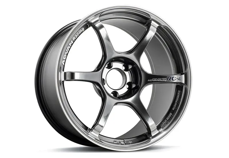 Advan Rg-4 18X8 +45 5-120 Racing Hyper Black & Ring Wheel 1