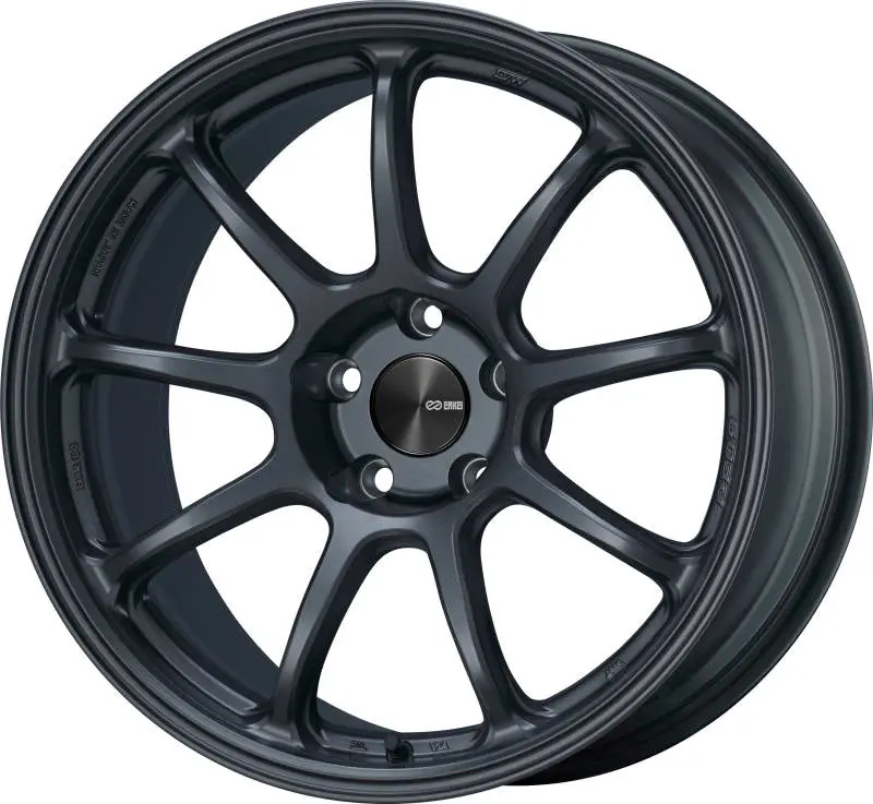 Enkei Pf09 Forged Alloy Wheel – 17X7.5", 45Mm Offset, 5X100 Pcd, 75Mm Bore, Matte Gunmetal Finish 1