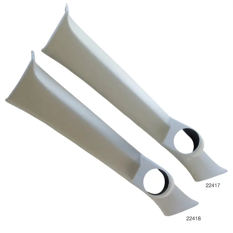 Autometer A-Pillar Gauge Mount – Single 2-5/8" Pod, Light Gray, Fits 1992–1995 Honda Civic (2-Door Eg) 1