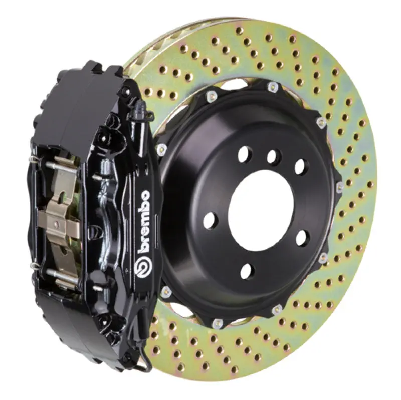 Brembo Gt Big Brake Kit For 2003–2008 Mercedes-Benz Sl500 – Front, 4-Piston Calipers, Drilled 355×32Mm Two-Piece Rotors 1