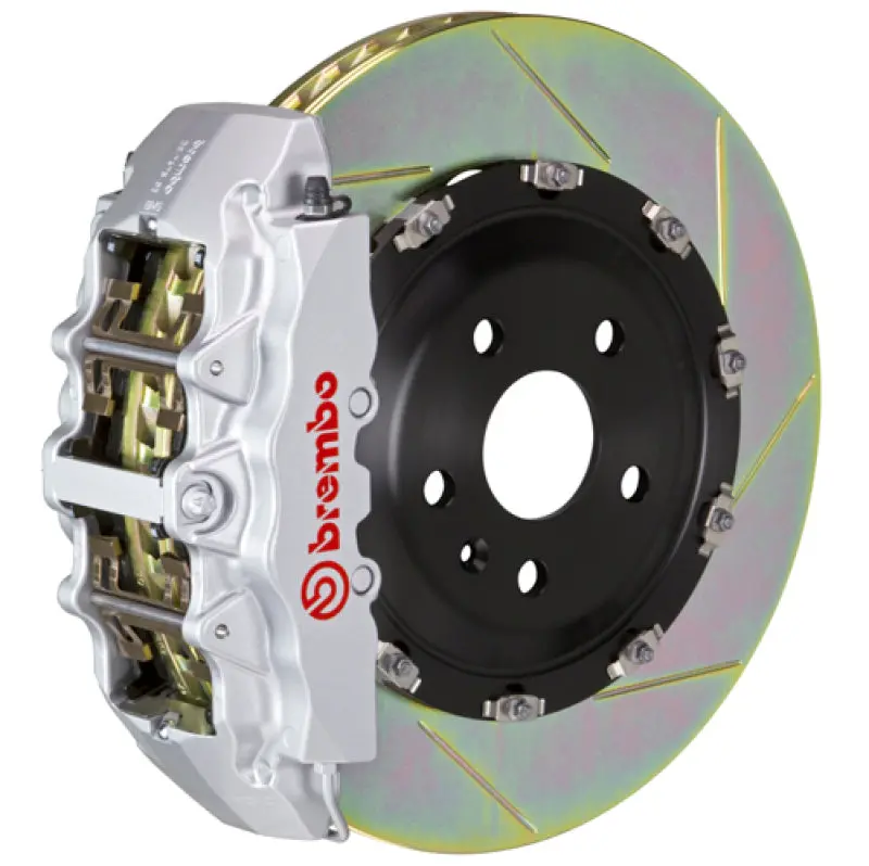 Brembo 12-18 A6 2.0T/12-18 A7 2.0T Front Gt Bbk 6 Piston Cast 380X34 2Pc Rotor Slotted Type1-Silver 1