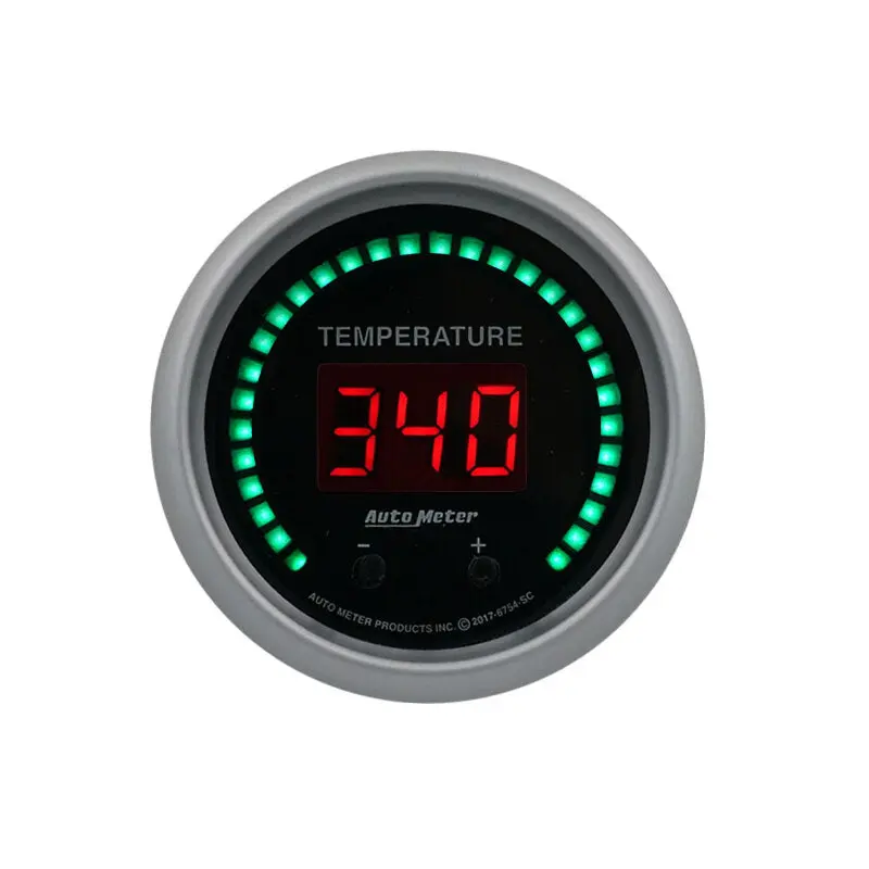 Autometer Sport-Comp Elite Digital Gauge – 52.4Mm, Switchable Between °F (60–340) And °C (40–170) 1