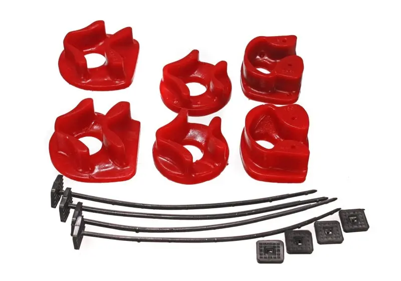 Energy Suspension Red Motor Mount Inserts For 1990–1993 Acura Integra – Includes Two Torque Mount Positions 1