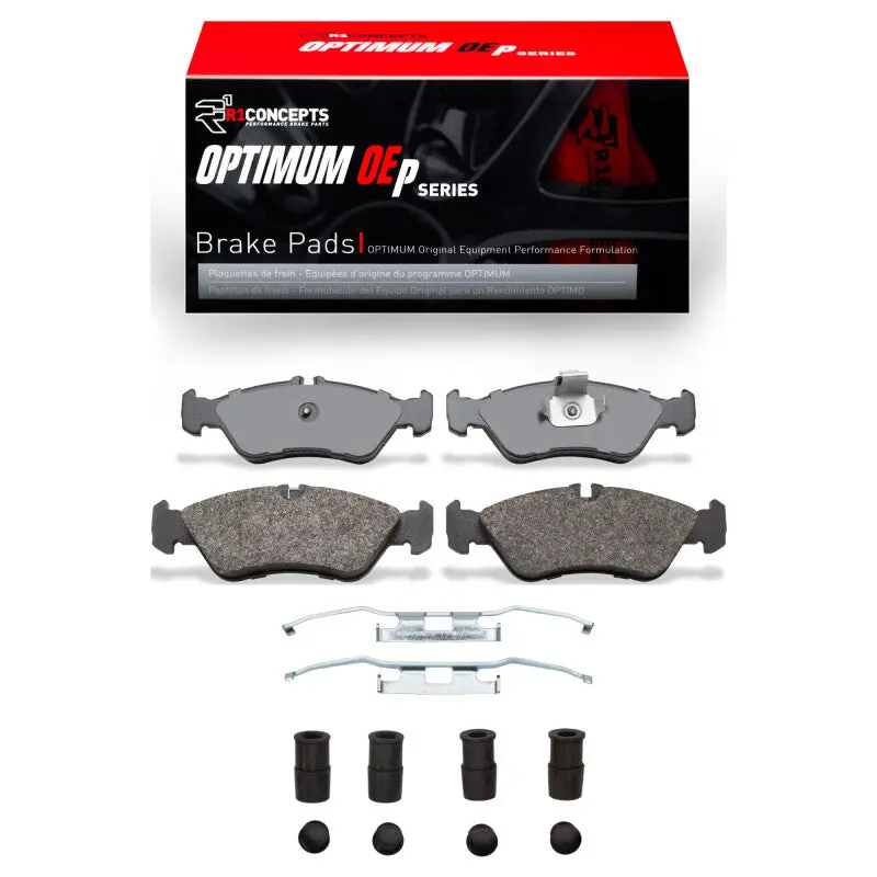 R1 Optimum Oe Brake Pad & Hardware Kit – Rear Replacement For 2002–2006 Dodge Sprinter 2500 1