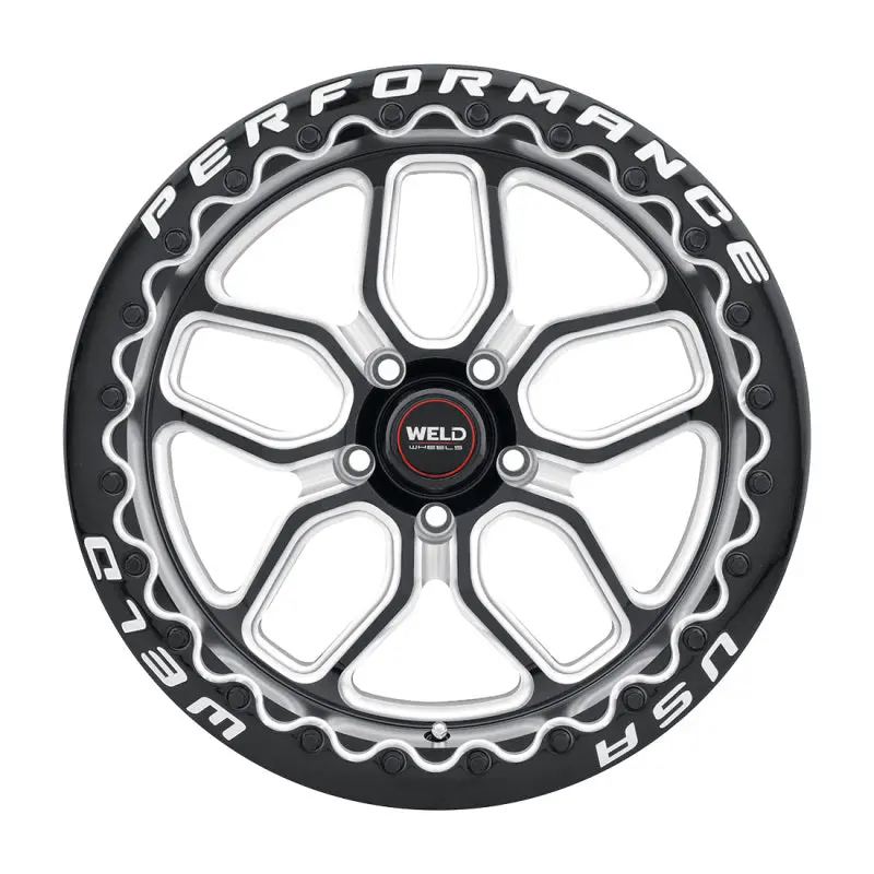 Weld Racing Laguna Wheel – 19X9 Inch, 5X120 Bolt Pattern, +38Mm Offset, 6.5In Backspace, Gloss Black With Machined Lip 1