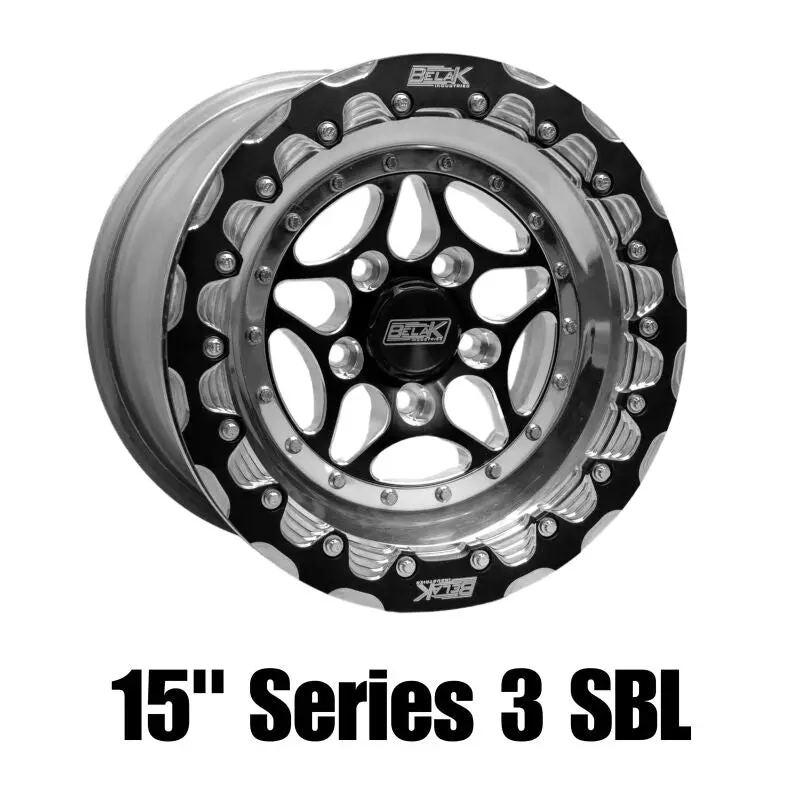 Belak Series 3 Single Beadlock Wheel – 15X9", 6" Backspace, 5X114.3 Bolt Pattern, High-Pad Billet Lip 1