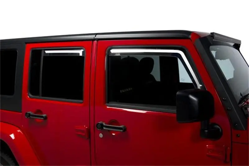 Putco Element Tinted Window Visors For 2007–2018 Jeep Wrangler Jk 4-Door Models 1