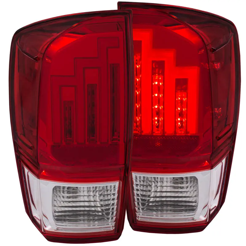 Anzo Led Taillight Assembly – Red/Clear Lens, For 2016–2023 Toyota Tacoma 1