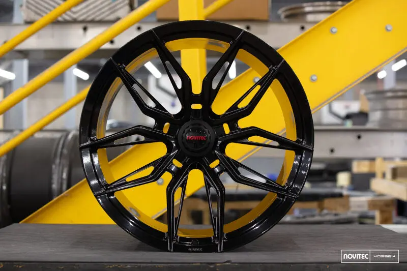 Vossen X Novitec Nf11 Gloss Black Forged Rear Wheel For Ferrari 488 & F8 – 22×12", Et33 1