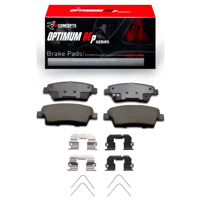 R1 Optimum Oe Replacement Brake Pad & Hardware Kit For 2018–2020 Genesis G80 Rear Axle 1