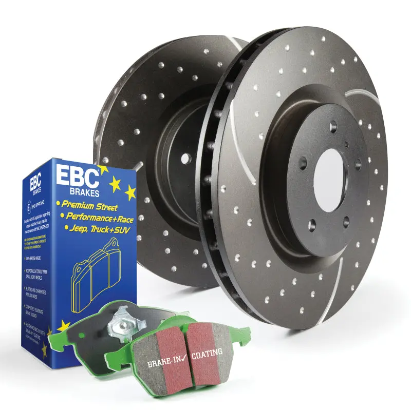 Ebc S10 Brake Kit – Greenstuff Performance Pads And Gd Grooved Rotors 1