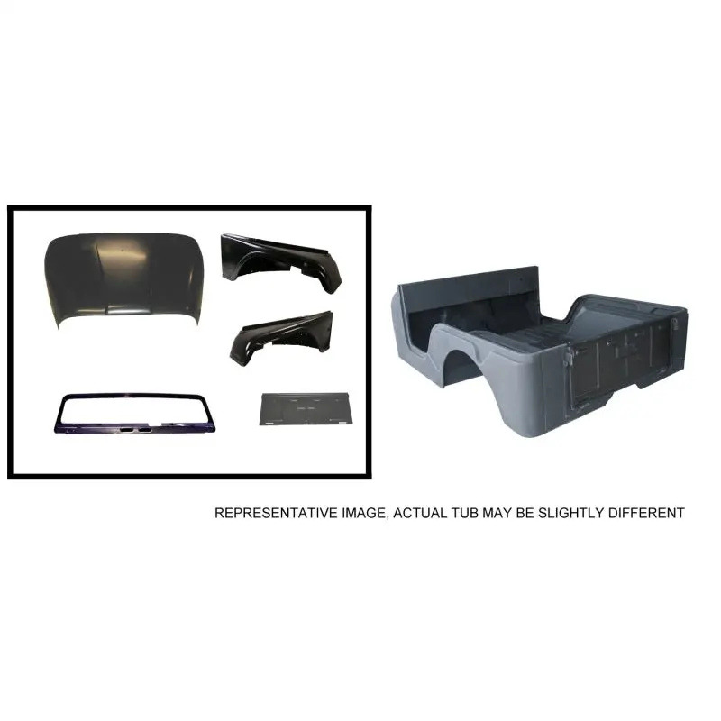Omix Steel Body Kit- 72-75 Jeep Cj5 1