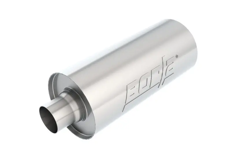 Borla Universal Stainless Steel Racing Muffler – 2.5-Inch Inlet/Outlet 1