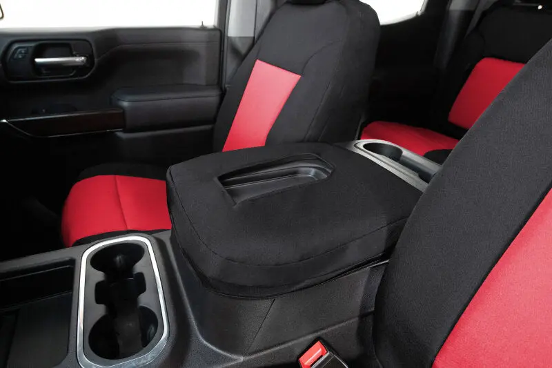 Covercraft Endura Precisionfit Second-Row Seat Covers For 2011–2023 Toyota 4Runner – Red/Black 1