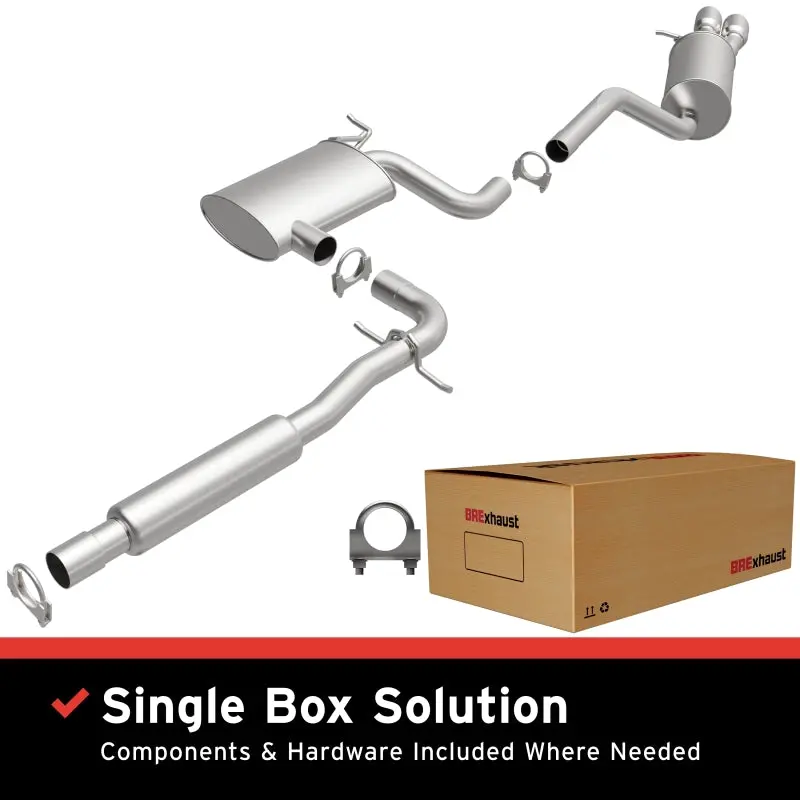 Magnaflow Bre Cat-Back Exhaust System For 2005–2010 Vw Jetta 2.5L (5-Cylinder) 1