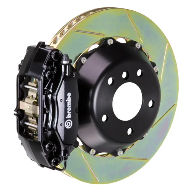 Brembo 09-13 Fx35/Fx50/14-17 Qx70 Rr Gt Bbk 4Pist Cast 345X28 2Pc Rotor Slotted Type1-Black 1