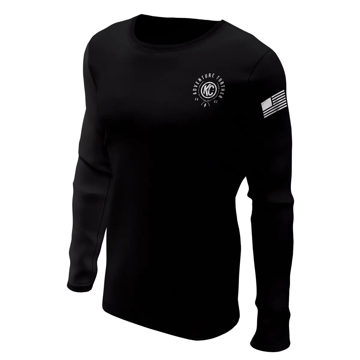 Kc Trailblazer Long-Sleeve Cotton T-Shirt – Black, Size Small 1