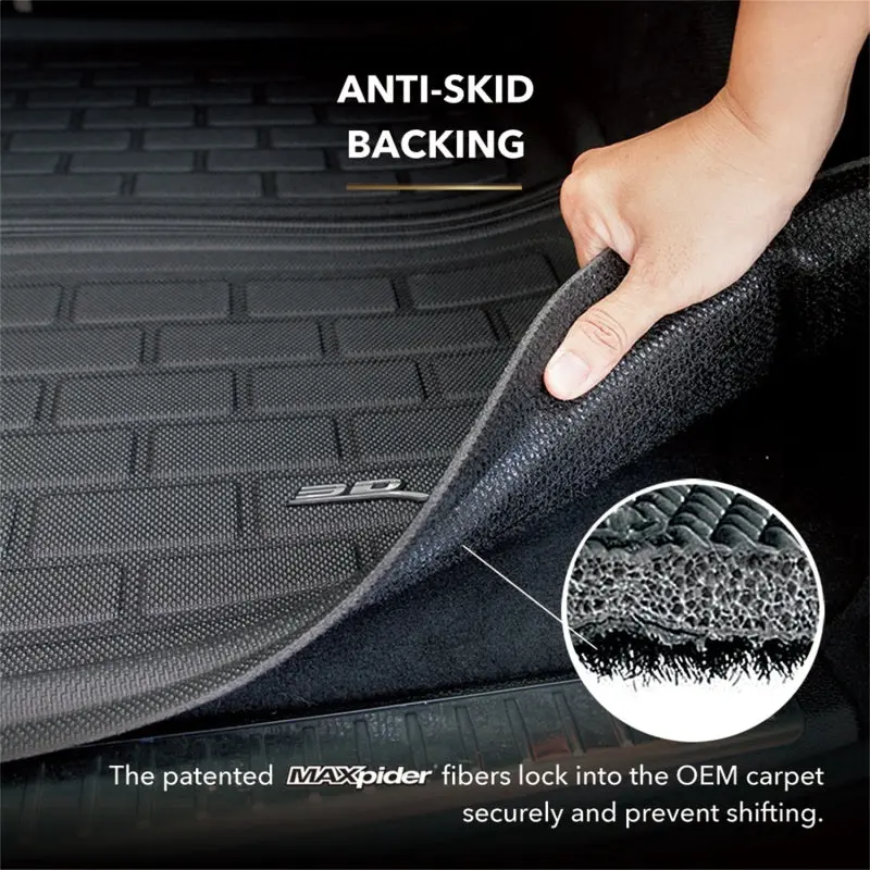 3D Maxpider Foldable Cargo Liner For 2021–2024 Volkswagen Golf Gti & Golf R – Kagu Black 1