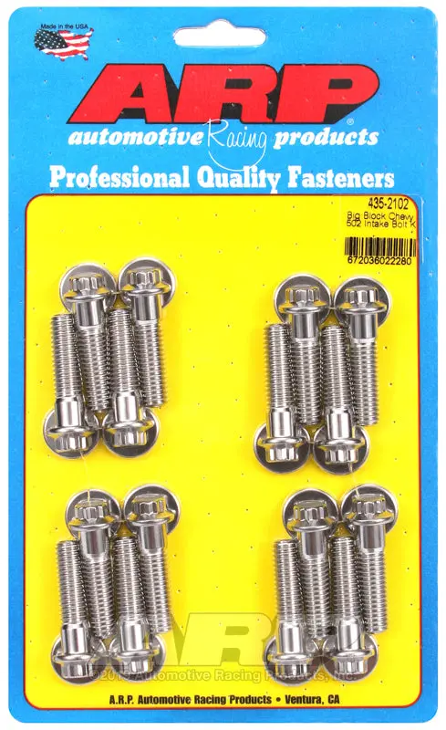 Arp Stainless Steel 12-Point Intake Manifold Bolt Kit For Big Block Chevy 502 Engines 1