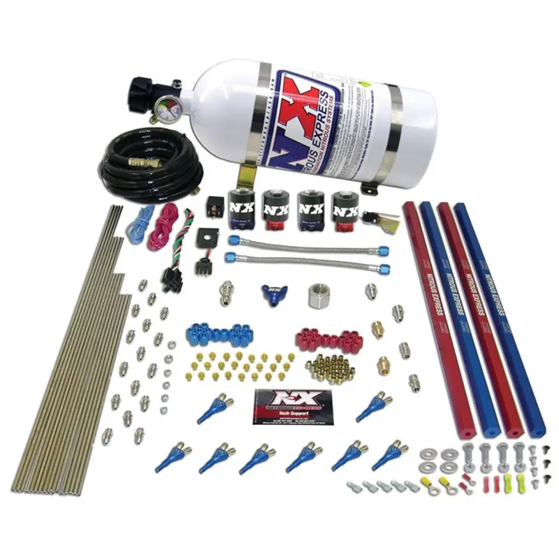 Nitrous Express Shark/Alc (250-650Hp) 2 Solenoid Nitrous Kit W/10Lb Bottle 1