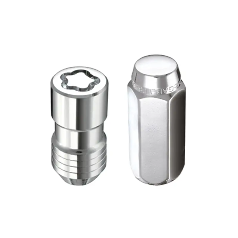 Mcgard 5-Lug Chrome Wheel Lock Kit – Cone-Seat Hex Nuts (M14×1.5), 13/16" Wrench Size, 1.945" Length 1