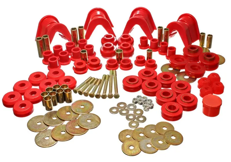 Energy Suspension Master Bushing Kit – Red Hyper-Flex Polyurethane System For 1966–1977 Ford Bronco 4Wd 1