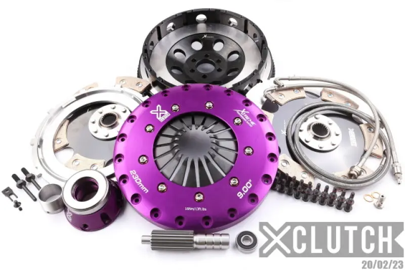 Xclutch Twin Solid Ceramic Clutch Kit For 1986–1992 Toyota Supra 3.0L (9" Diameter) 1
