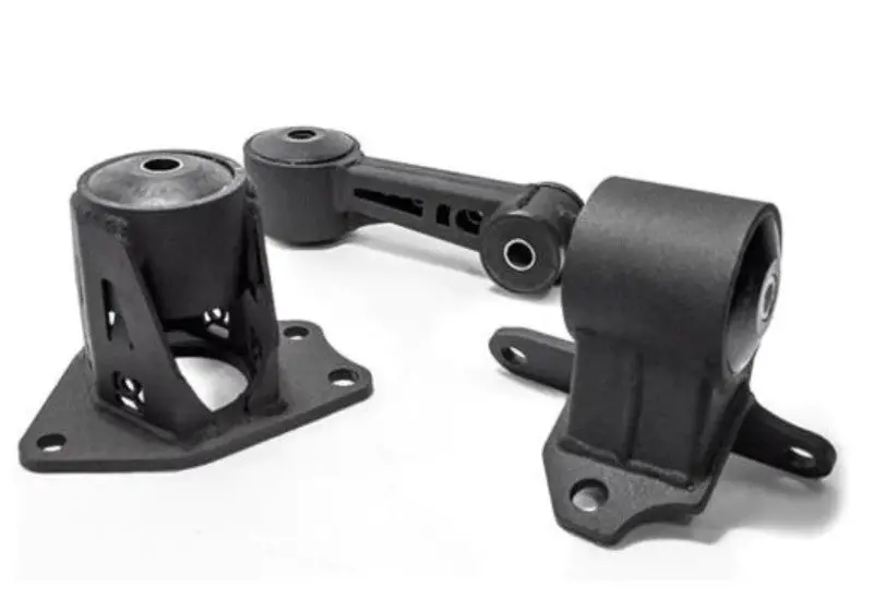 Innovative Motor Mounts For 2009–2013 Honda Fit/Jazz – L-Series, Black Steel Housing With 75A Bushings 1
