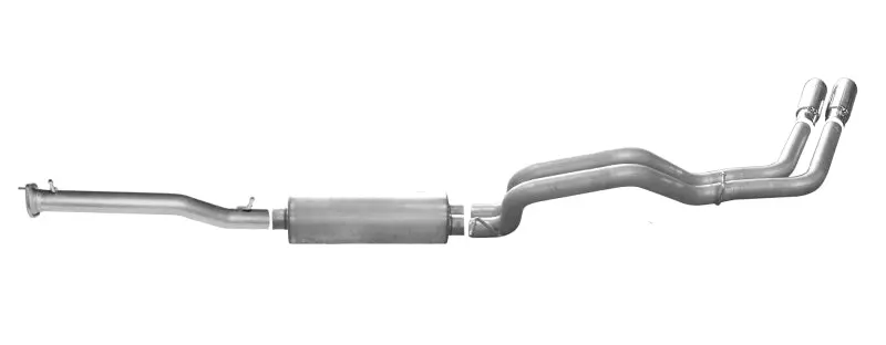 Gibson Dual-Sport Cat-Back Exhaust For 2011–2019 Chevrolet Silverado 2500 Hd Lt 6.0L – 3.5”/3” Aluminized Steel Design 1