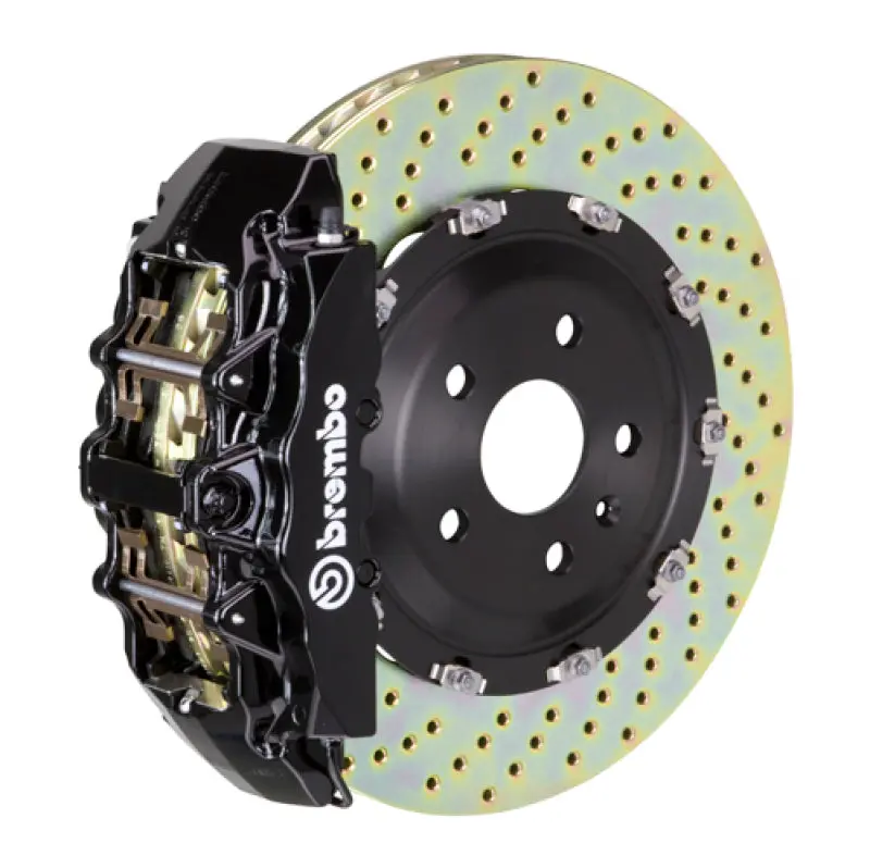 Brembo Gt Front Brake Kit For 2003–2009 Land Rover Range Rover – 8-Piston Calipers, Drilled 380×34Mm Two-Piece Rotors 1
