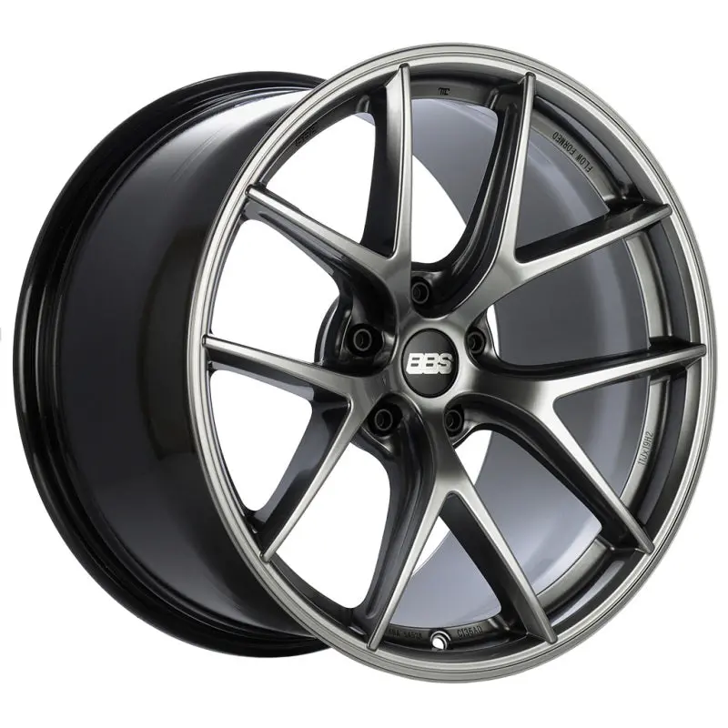 Bbs Ci-R Forged Alloy Wheel – 19X10 Inches, 5X112 Bolt Pattern, Et71.5 Offset, Gloss Diamond Black Finish 1