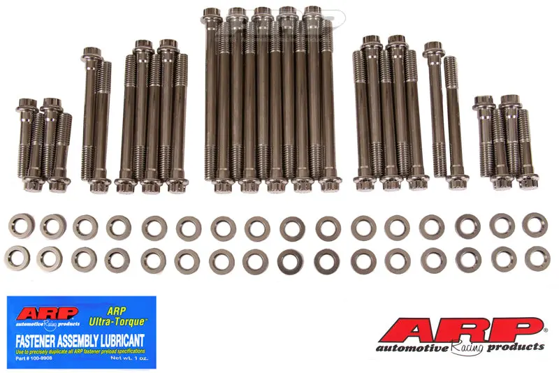 Arp Stainless Steel 12-Point Head Bolt Kit For Big Block Chevy Engines With Brodix Aluminum Cylinder Heads 1