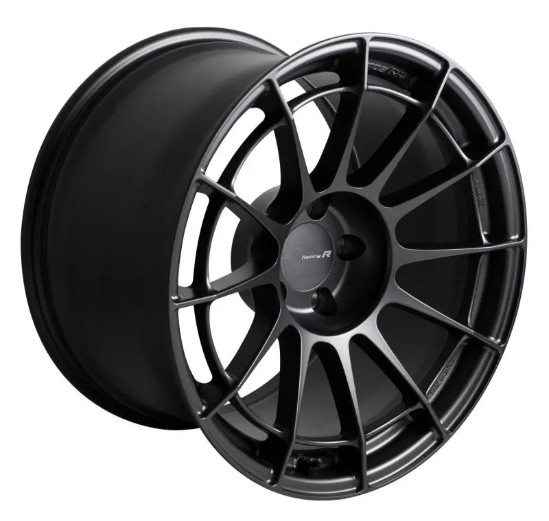 Enkei Nt03Rr Matte Gunmetal Alloy Wheel – 17X7.0", 5X114.3Mm, 48Mm Offset, 75Mm Bore, Flat-Face Design 1