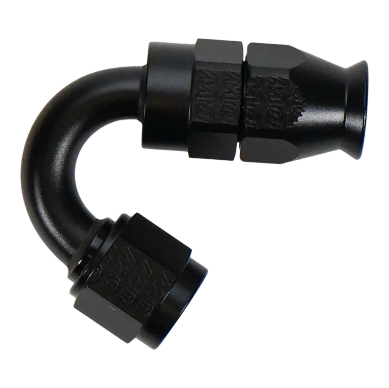 Deatschwerks 6An Female Swivel Fitting With Ptfe Hose End And Olive – 150° Angle 1