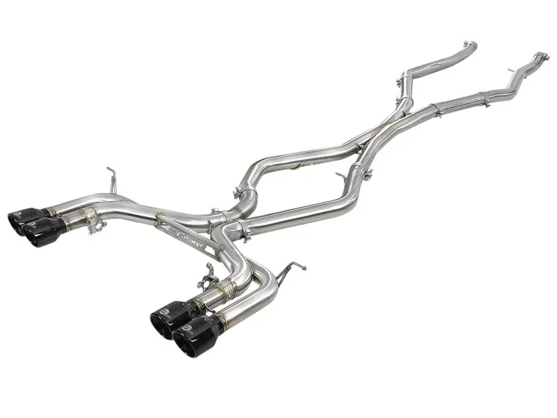 Afe Mach Force Xp 3.5-Inch Stainless Steel Cat-Back Exhaust For 2015–2018 Bmw X5 M (F15) 4.4L Twin-Turbo V8 – No Muffler, Black Tips 1