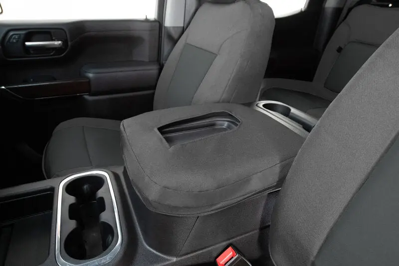 Covercraft 22-24 Chevrolet Silverado Endura Precisionfitfront Row Seat Covers - Silver/Charcoal 1