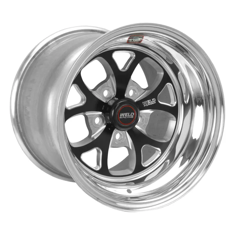 Weld S76 Black Racing Wheel – 15X10.33", 5X4.75 Bolt Pattern, 6.5" Backspace, Non-Beadlock Design 1