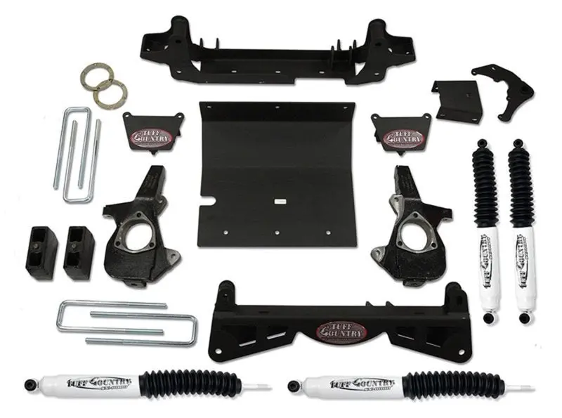 Tuff Country 4-Inch Lift Kit For 2001–2006 Chevy Silverado 3500 4X4 – Includes 3-Piece Subframe Brackets (No Shocks) 1