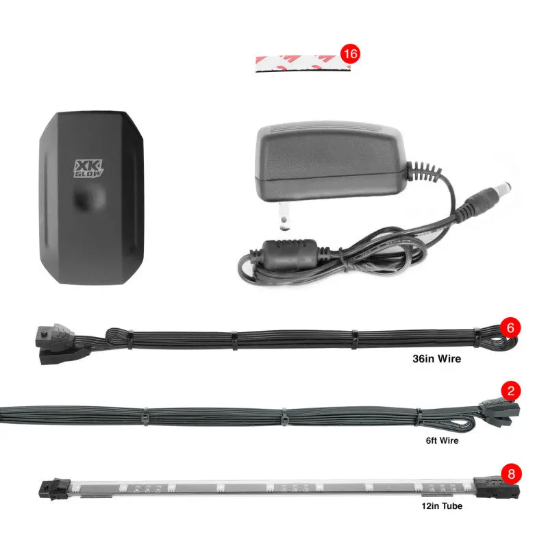 Xk Glow Flex Strip Led Light Kit – Million-Color, App-Controlled Indoor/Outdoor Rgb Tape (4 Ft × 3 Ft) 1